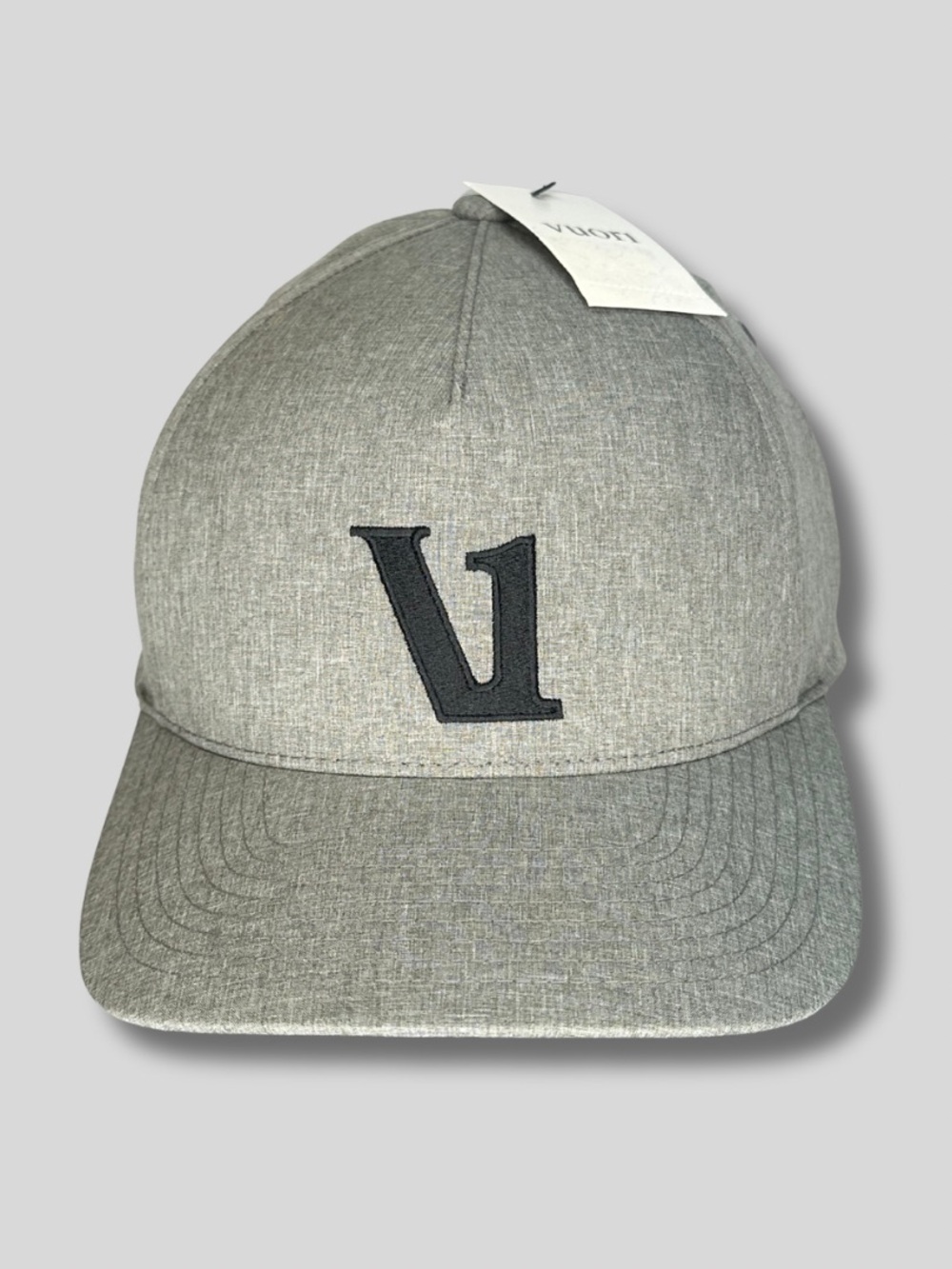 Vuori Magnitude Hat Heather Grey V1 Logo Snapback NWT